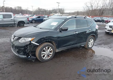 2015 Nissan Rogue Sv из США, поврежденный, VIN KNMAT2MV8FP572690